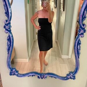 Express strapless little black dress. Size 6. Fitting.